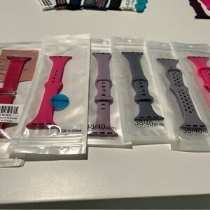 Apple Watch bands (pink/purple)